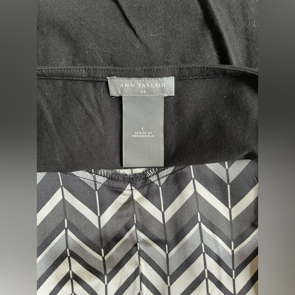 Nwt 2 Ann Taylor camisoles tailored green and black / white sz large - Picture 12 of 13